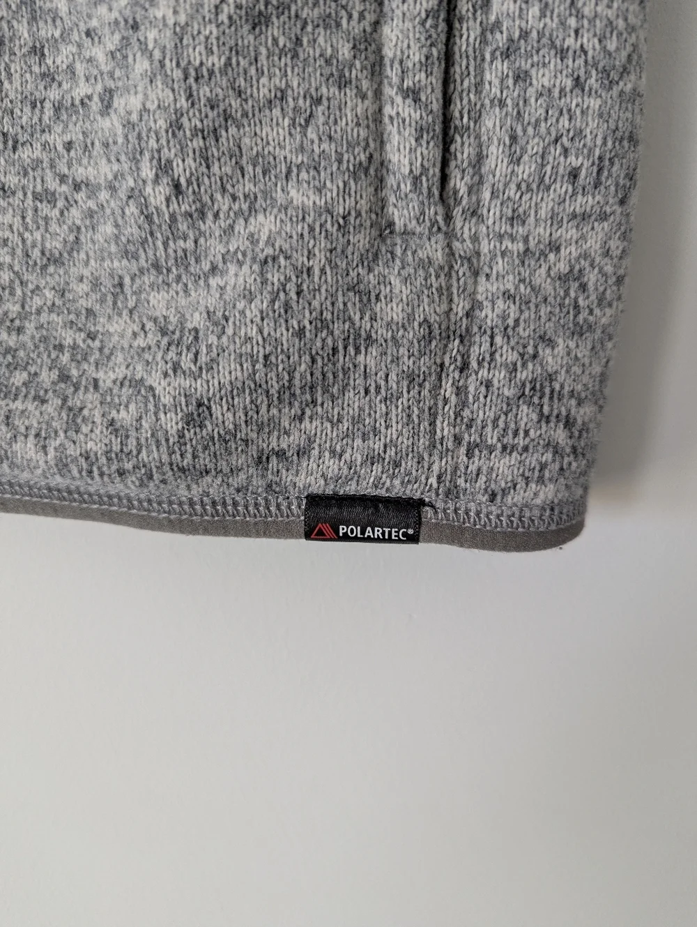 J. Crew Nordic Vest in Polartec Sweater Fleece Gray Zip Up